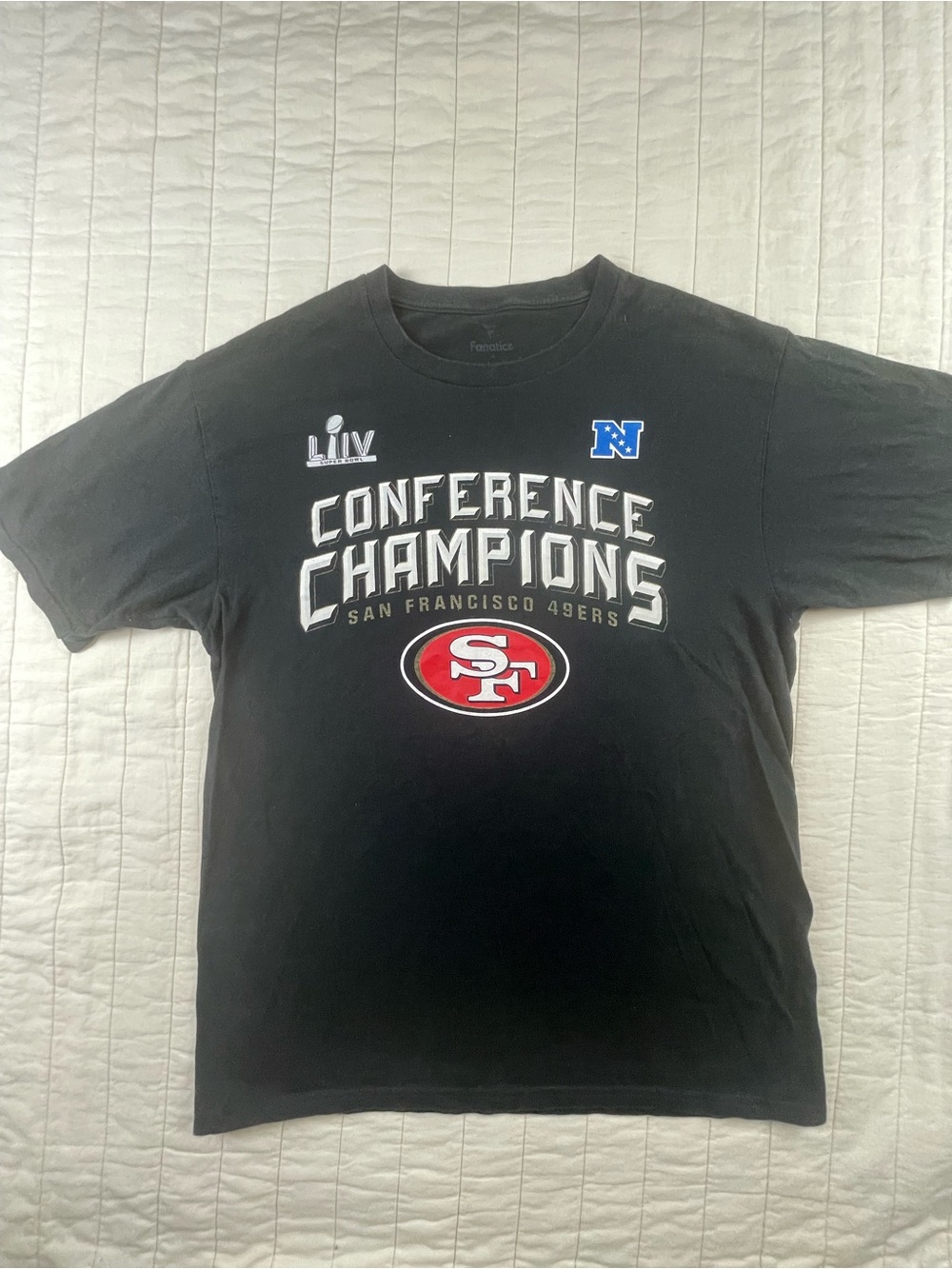 San Francisco 49ers Black 'Conference Champions' T-Shirt Medium
